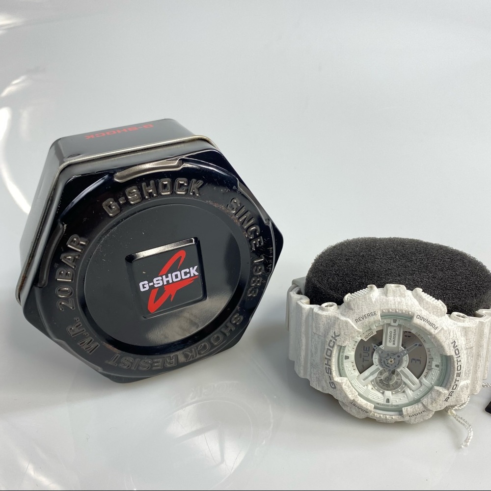 G-Shock Analog-Digital Grey Heather Pattern Resin Men's Watch GA110HT-7A